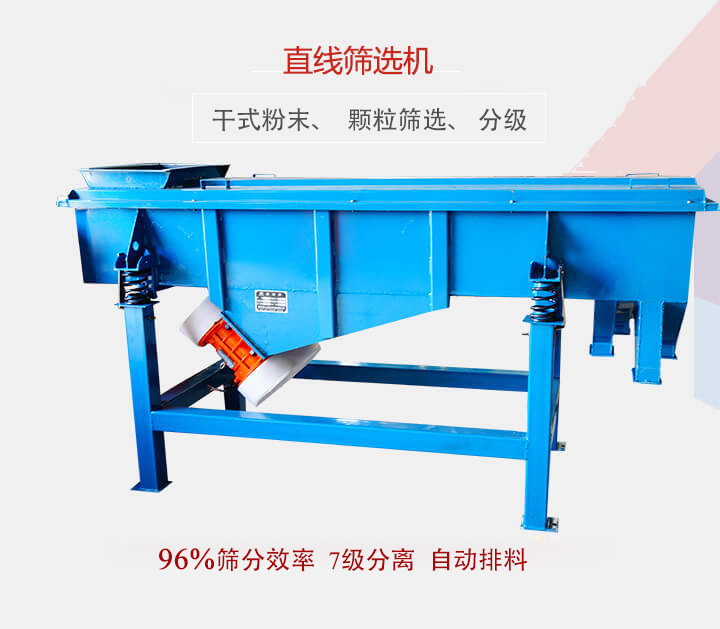 直線篩選機用于篩選、分級各種粉末、顆粒