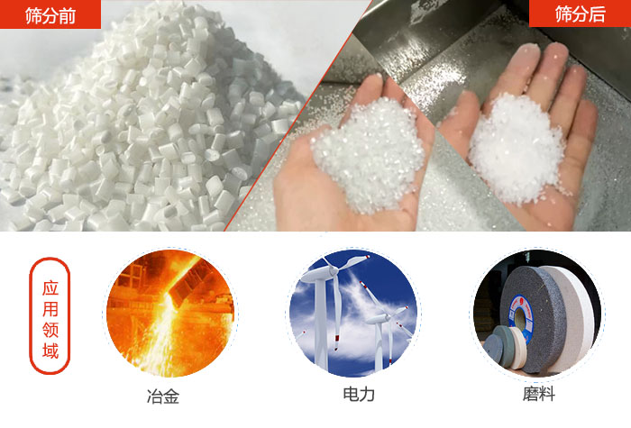 多用于：冶金行業，磨料陶瓷行業，行業等